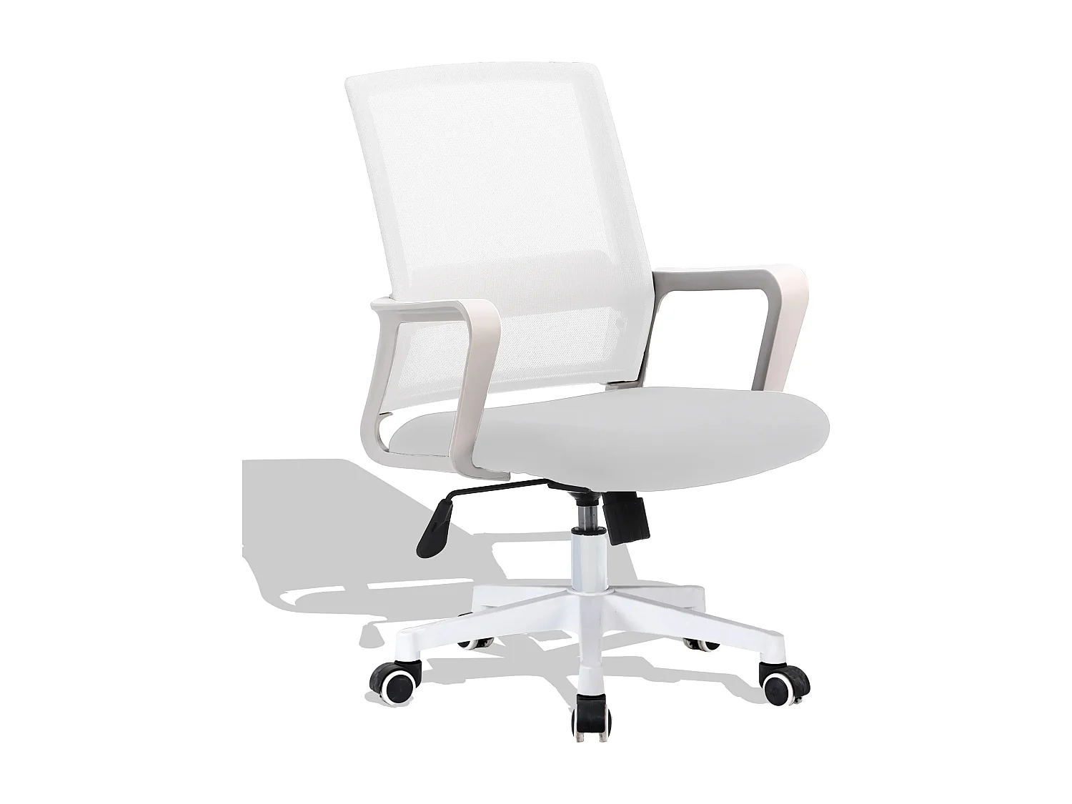 Chaise de bureau en tissu Mesh - Mars - Blanc