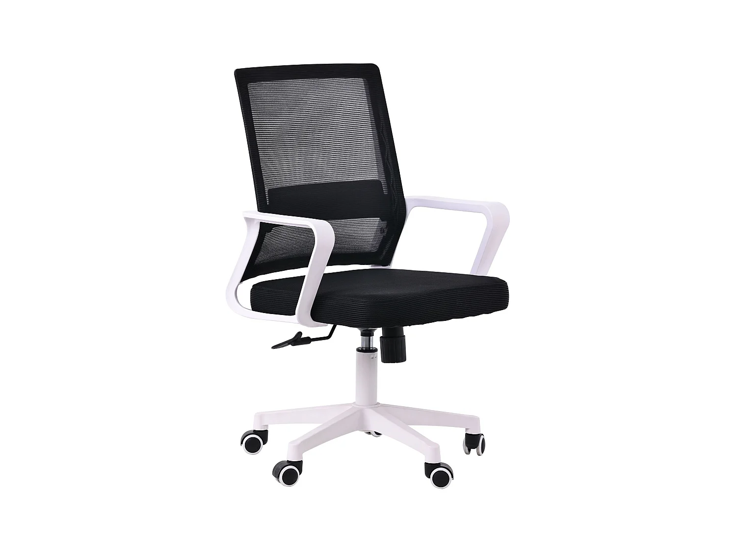 Chaise de bureau en tissu Mesh - Mars - Noir