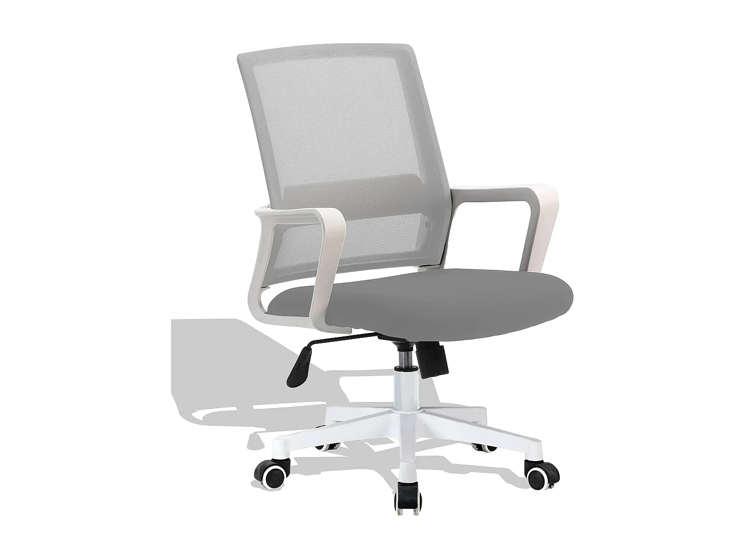 Chaise de bureau en tissu Mesh - Mars - Noir