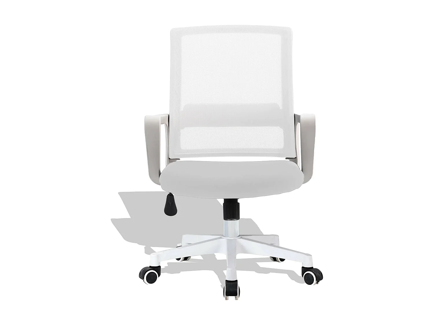 Chaise de bureau en tissu Mesh - Mars - Noir