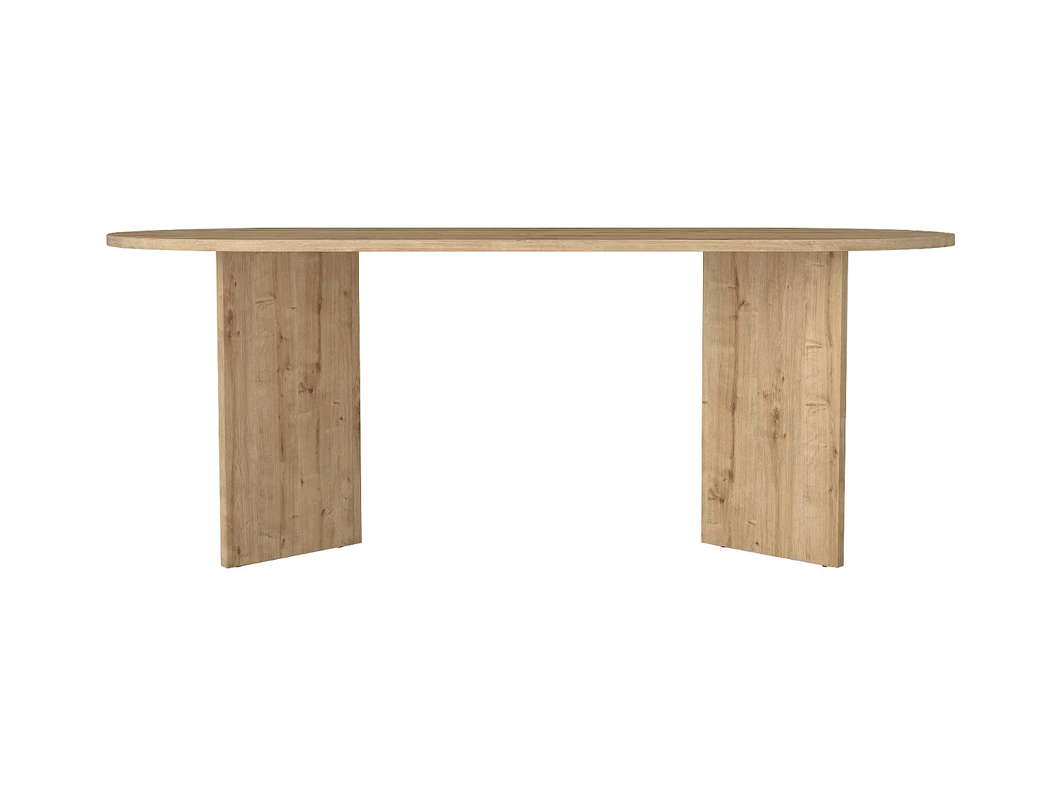 Mesa de comedor 8 personas - Natural claro - TOPANIA