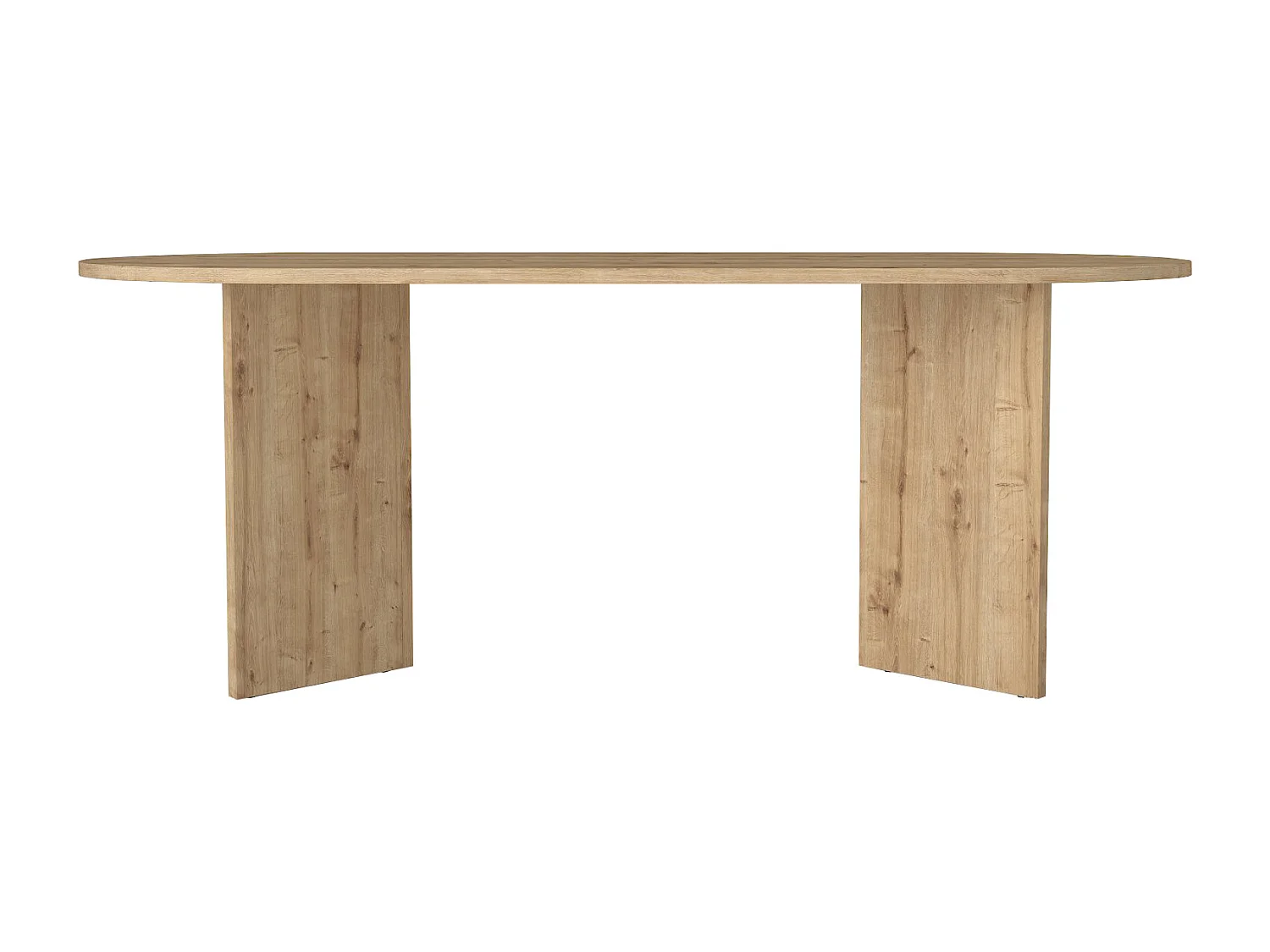 Eettafel 8 plaatsen - Licht naturel - TOPANIA