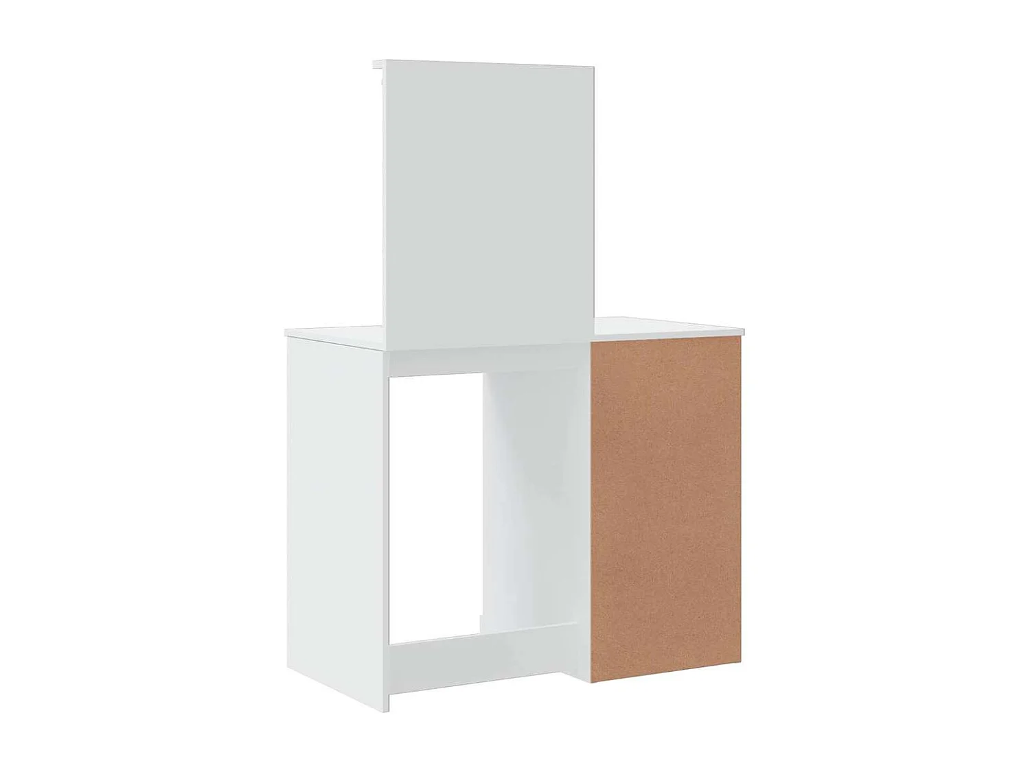 Schminktisch mit LED-Leuchten Weiß 90x42x132,5 cm