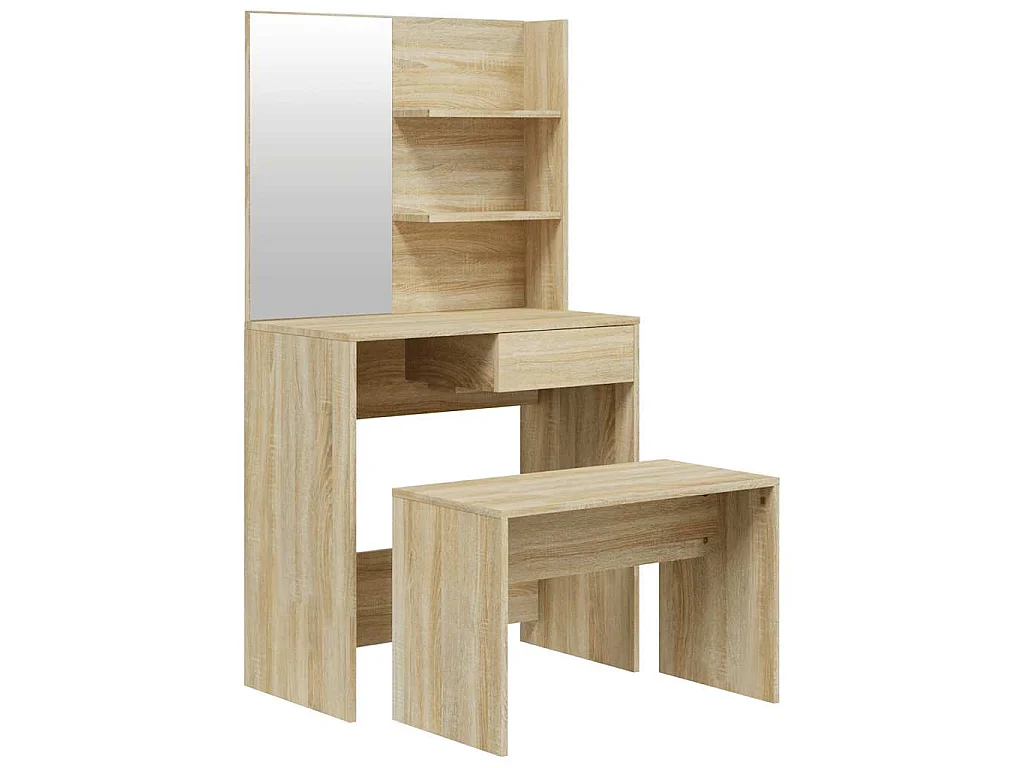 Ensemble de coiffeuse Chêne Sonoma 74,5x40x141 cm