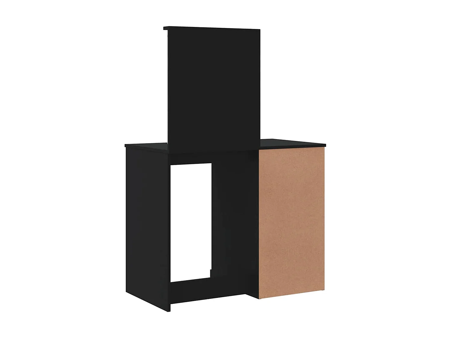 Schminktisch mit LED-Leuchten Schwarz 90x42x132,5 cm