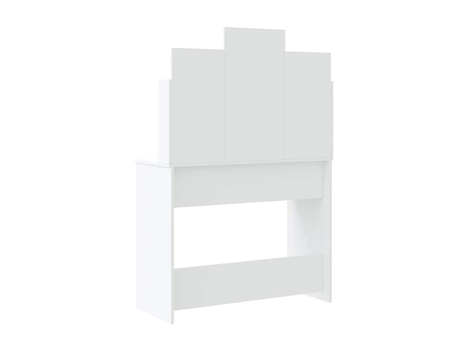 Coiffeuse avec lumières LED blanc 96x40x142 cm