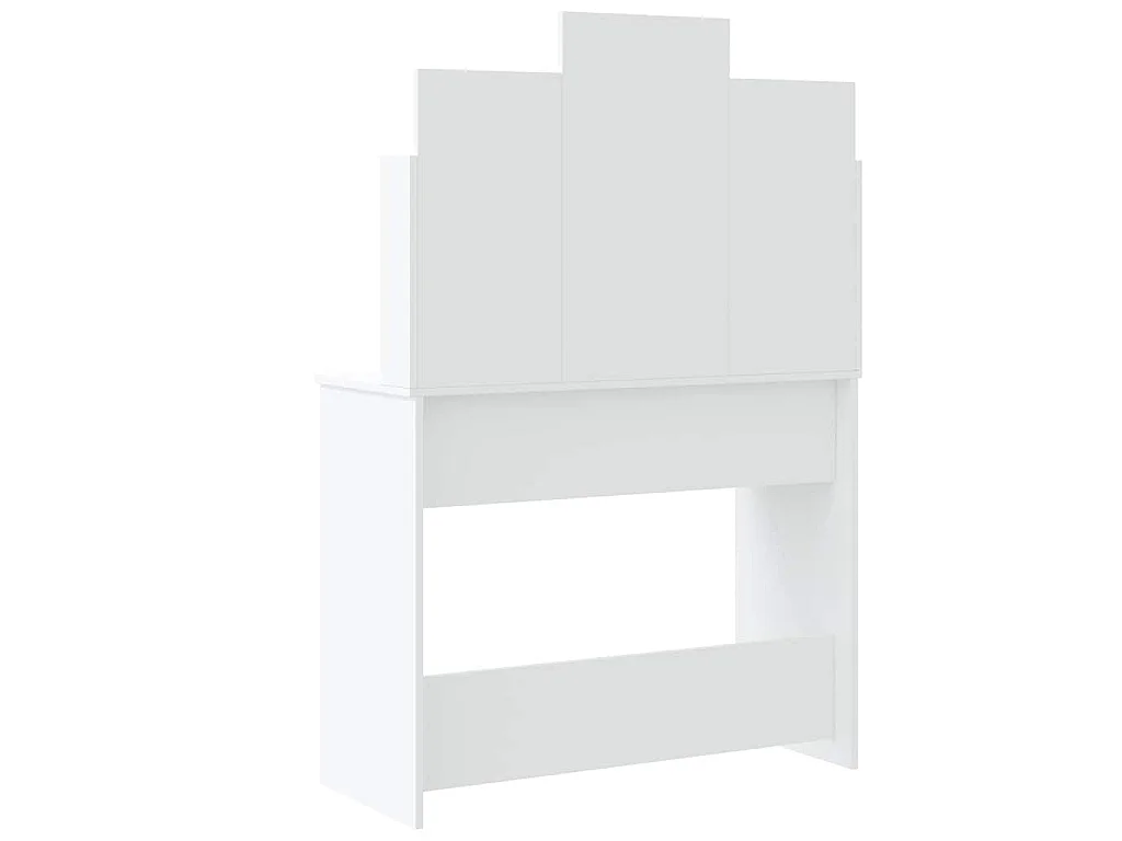 Coiffeuse avec lumières LED blanc 96x40x142 cm