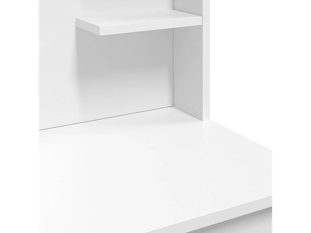 Coiffeuse avec lumières LED blanc 96x40x142 cm