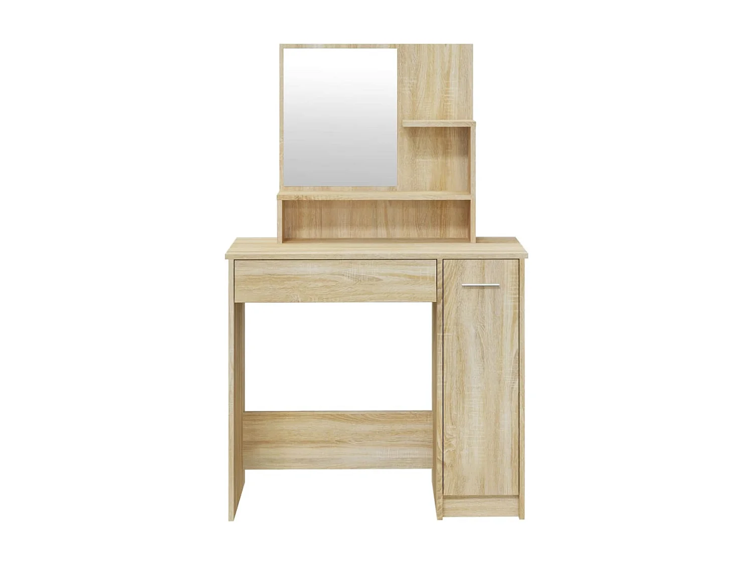 Schminktisch-Set Sonoma-Eiche 86,5x35x136 cm