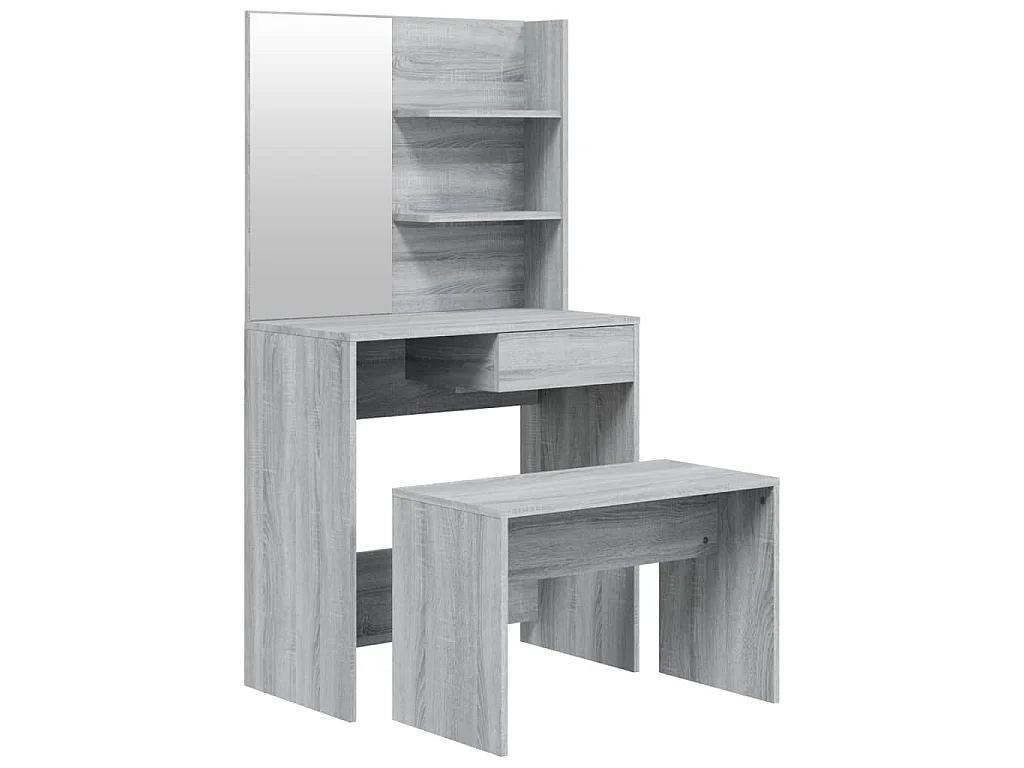 Kaptafelset 74,5x40x141 cm grijs sonoma