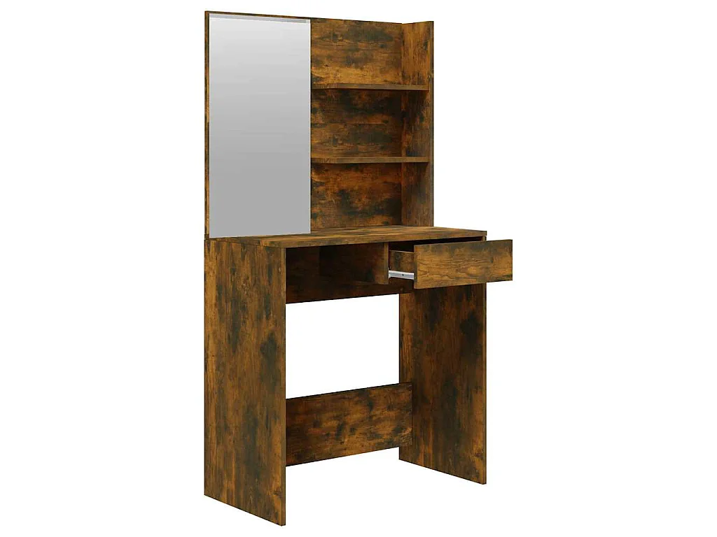 Kaptafelset 74,5x40x141 cm gerookt eiken