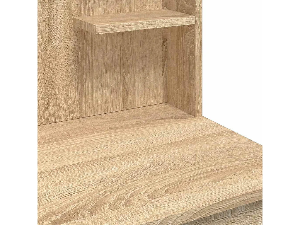 Coiffeuse avec lumières LED chêne sonoma 96x40x142 cm