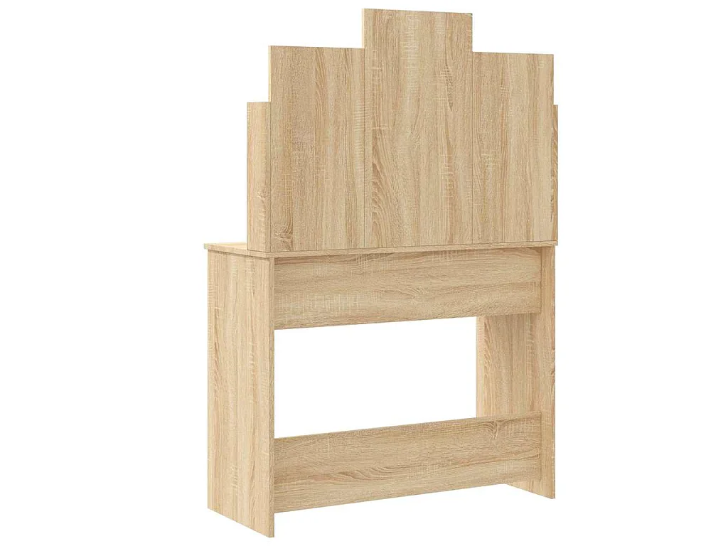Toeletta con Luci LED Rovere Sonoma 96x40x142 cm