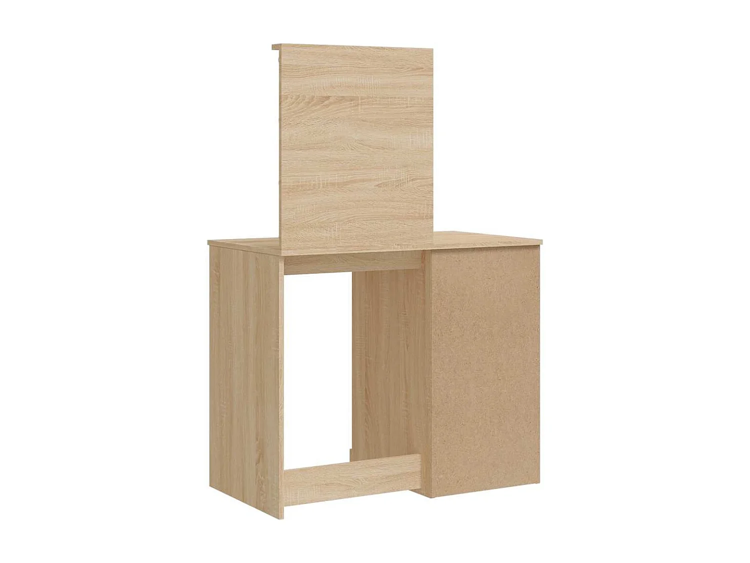 Coiffeuse avec lumières LED chêne sonoma 90x42x132,5 cm