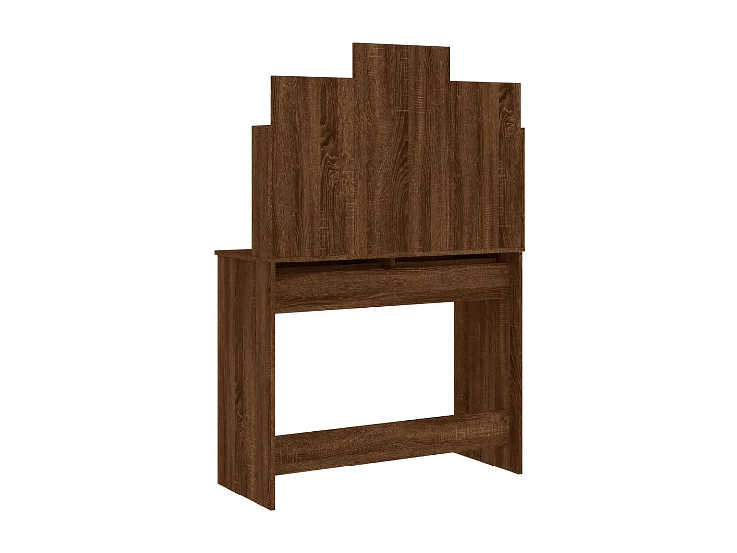 Kaptafel met spiegel 96x39x142 cm bruin eikenkleur