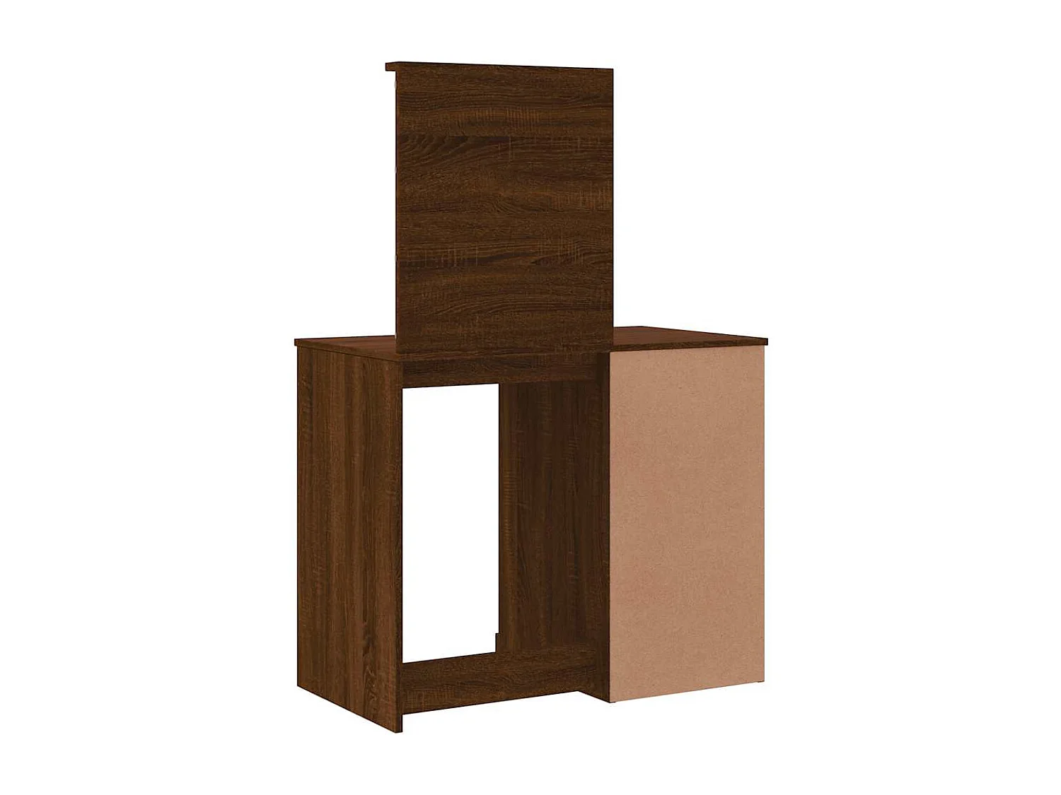 Coiffeuse avec lumières LED chêne marron 90x42x132,5 cm