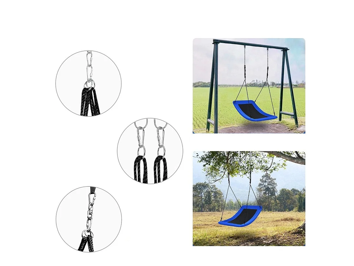 Balançoire de jardin – Fauteuil suspendu 83 x 155 cm