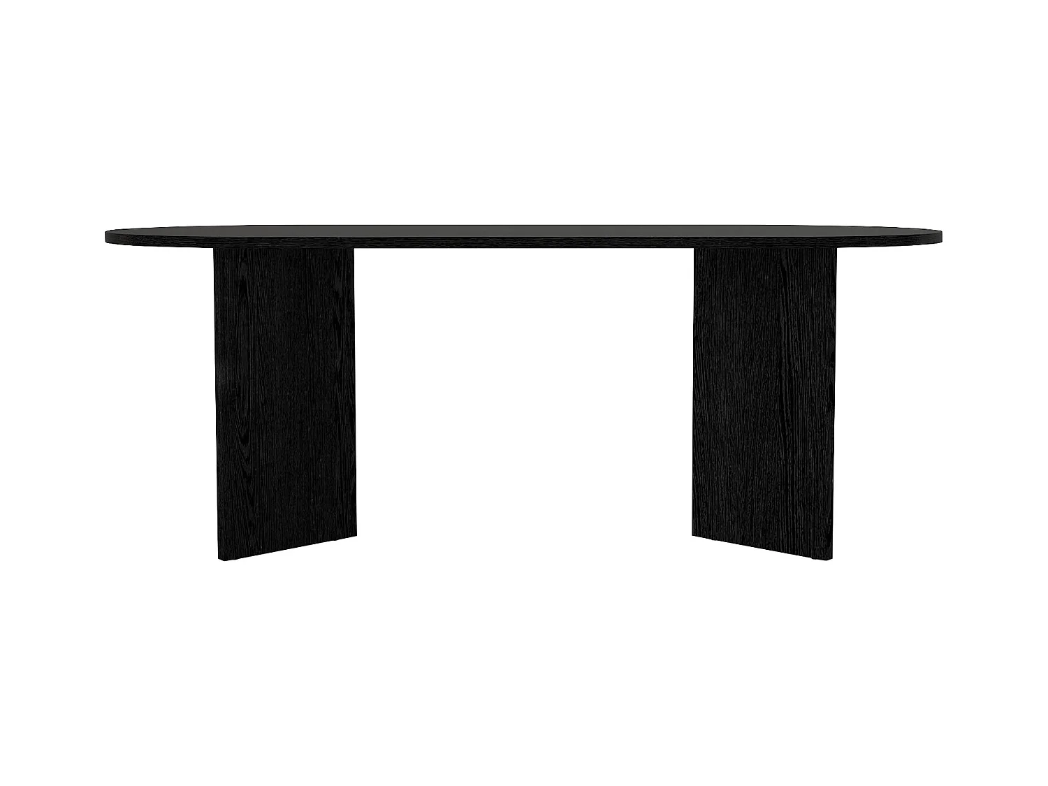 Mesa de comedor para 8 personas - Negro - TOPANIA