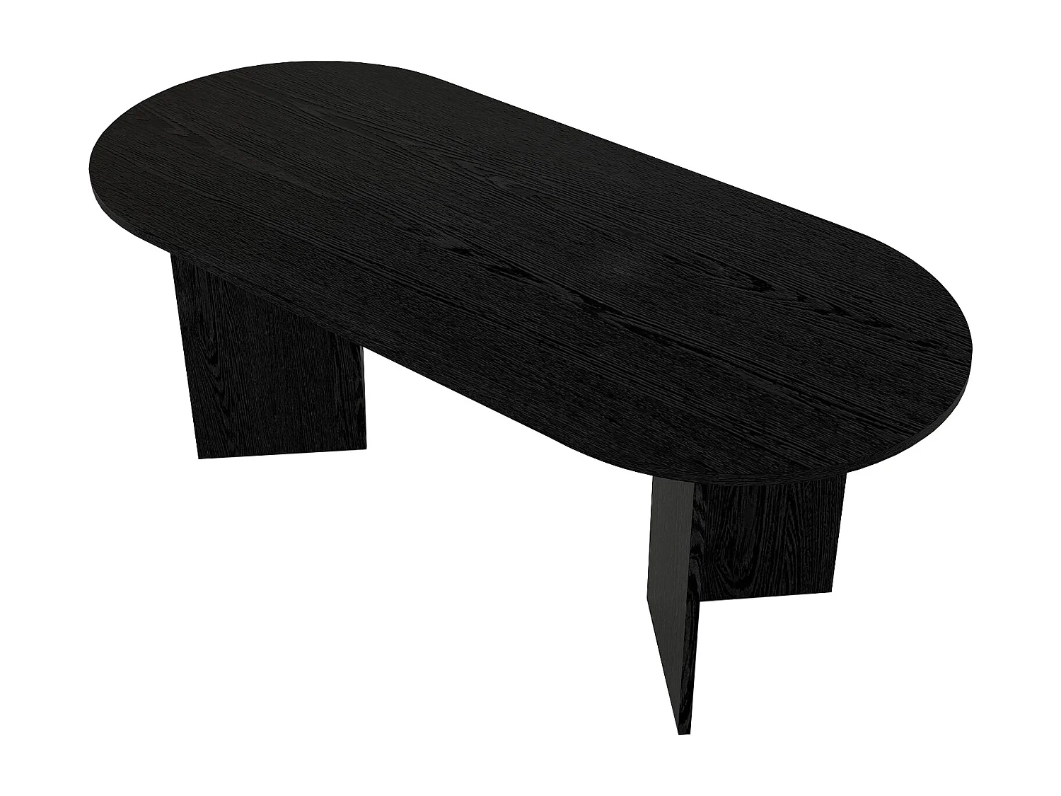 Table à manger 8 personnes - Noir - TOPANIA