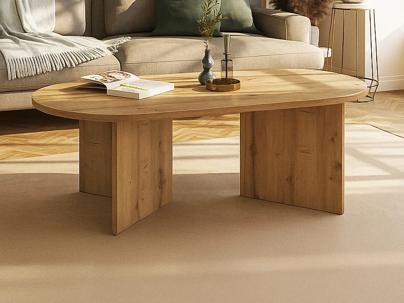 Table basse - Naturel clair - TOPANIA
