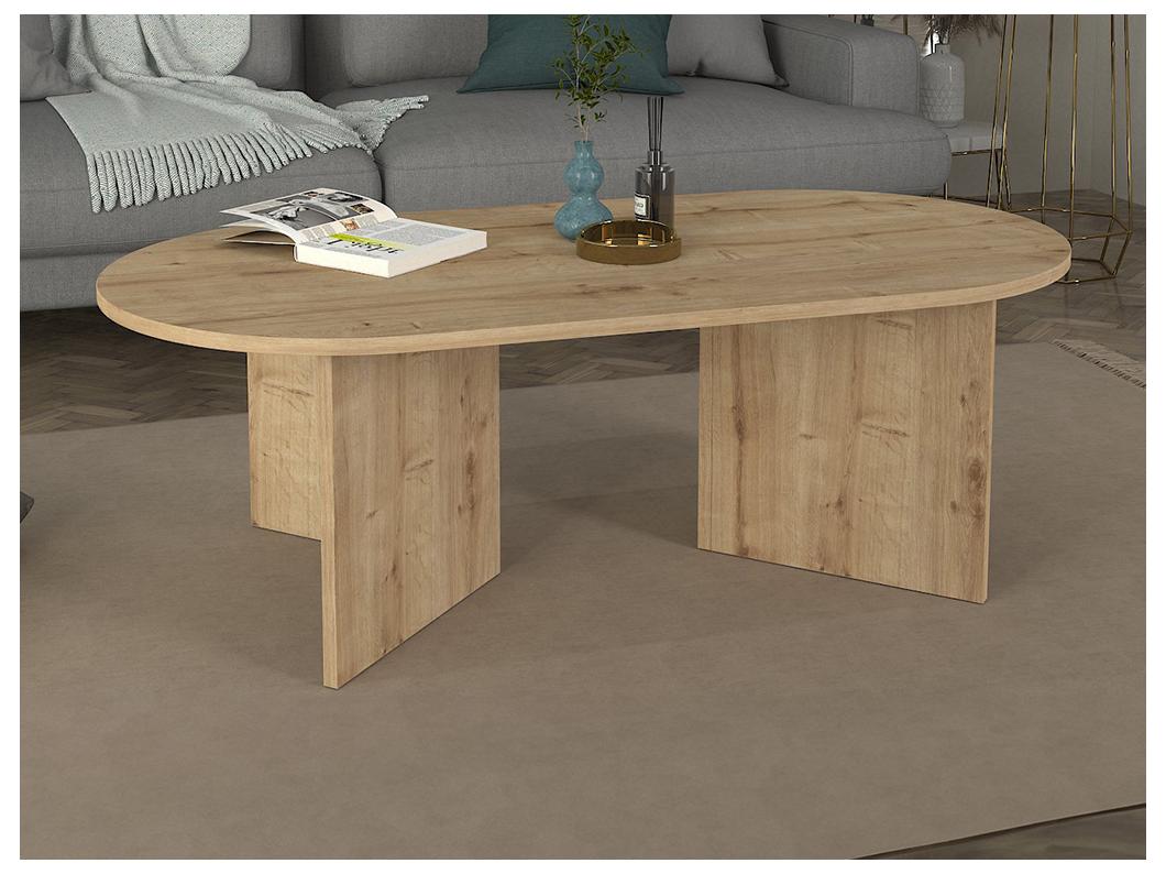 Table basse - Naturel clair - TOPANIA