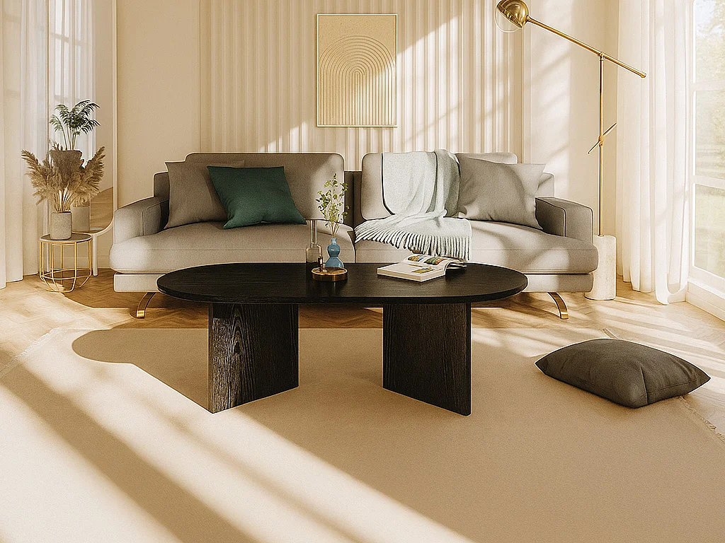 Table basse - Noir - TOPANIA