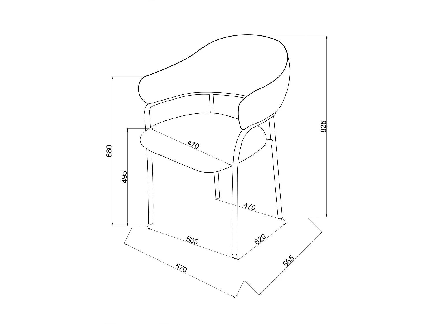 Cadeiras Rebecca Mobili Dombeya 82,5x57x56,5 Tecido de Poliéster Aço Laranja Preto Moderno CONJUNTO 2 peças