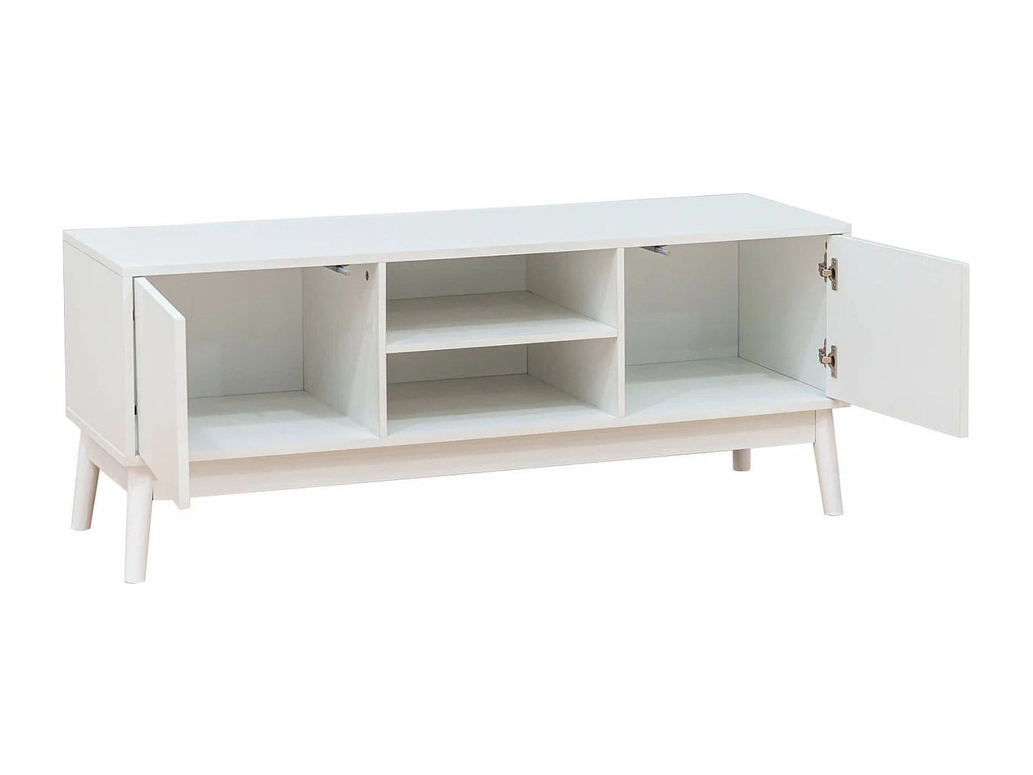 Móvel de TV Rebecca Mobili Bacopa 48x120x39,5 Aglomerado Branco Moderno