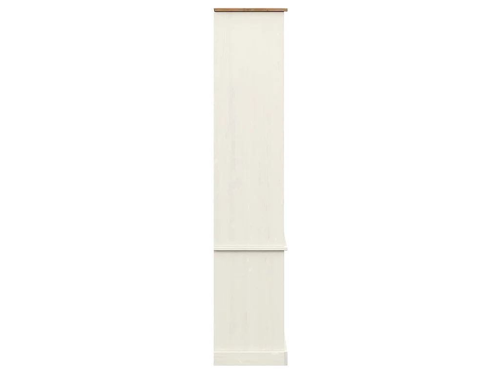 Vetrina VIGO 85x35x170 cm in Legno Massello di Pino Bianco