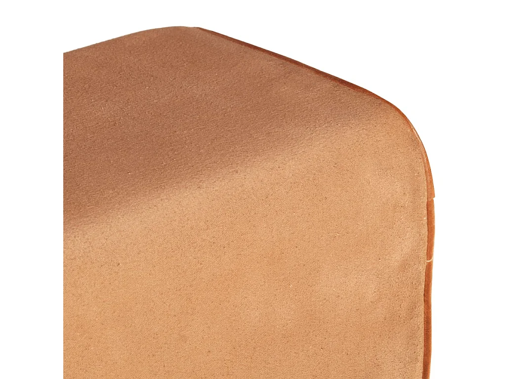 Gymbok 160 cm echt leer en canvas bruin