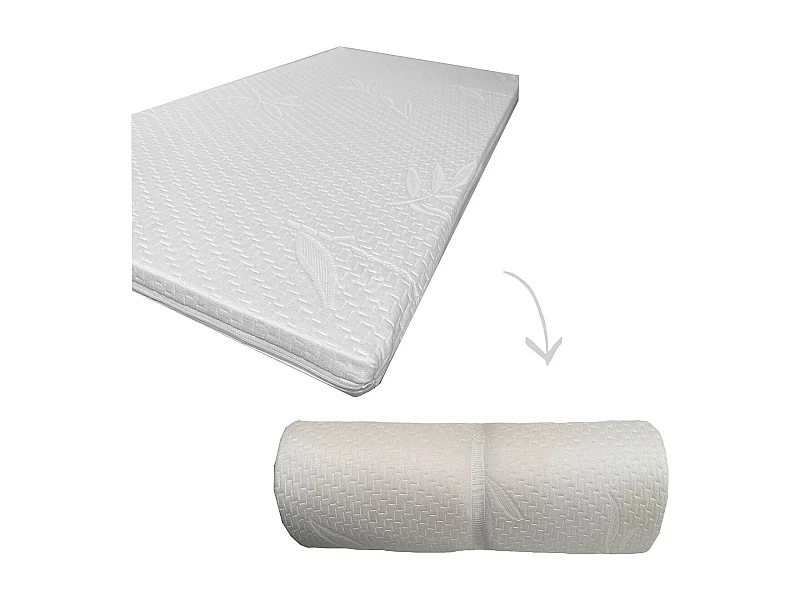 Matelas de voyage bébé bambou 60x120 Made in France