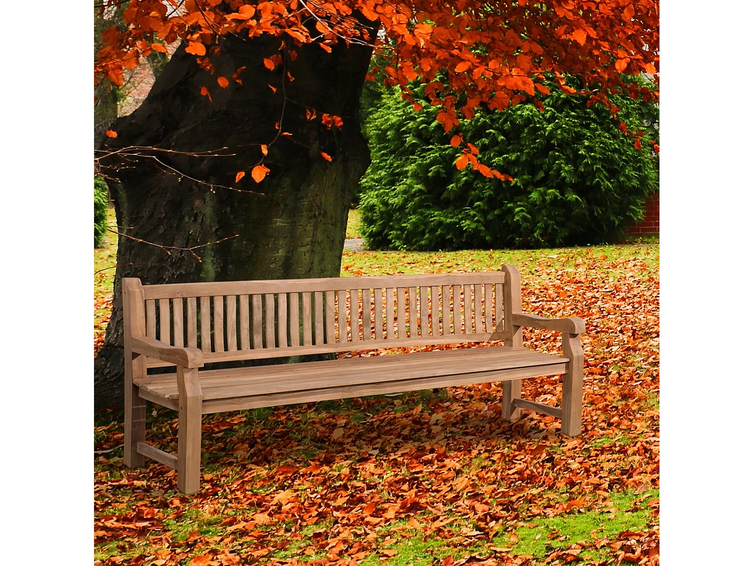 Panchina da giardino - Legno & Legno - tek - Jackson V2