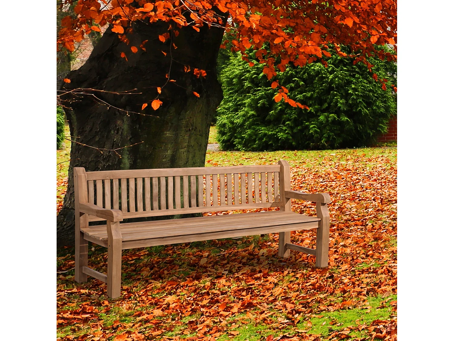 Banc de jardin - Bois & Bois - Teck - Jackson V2