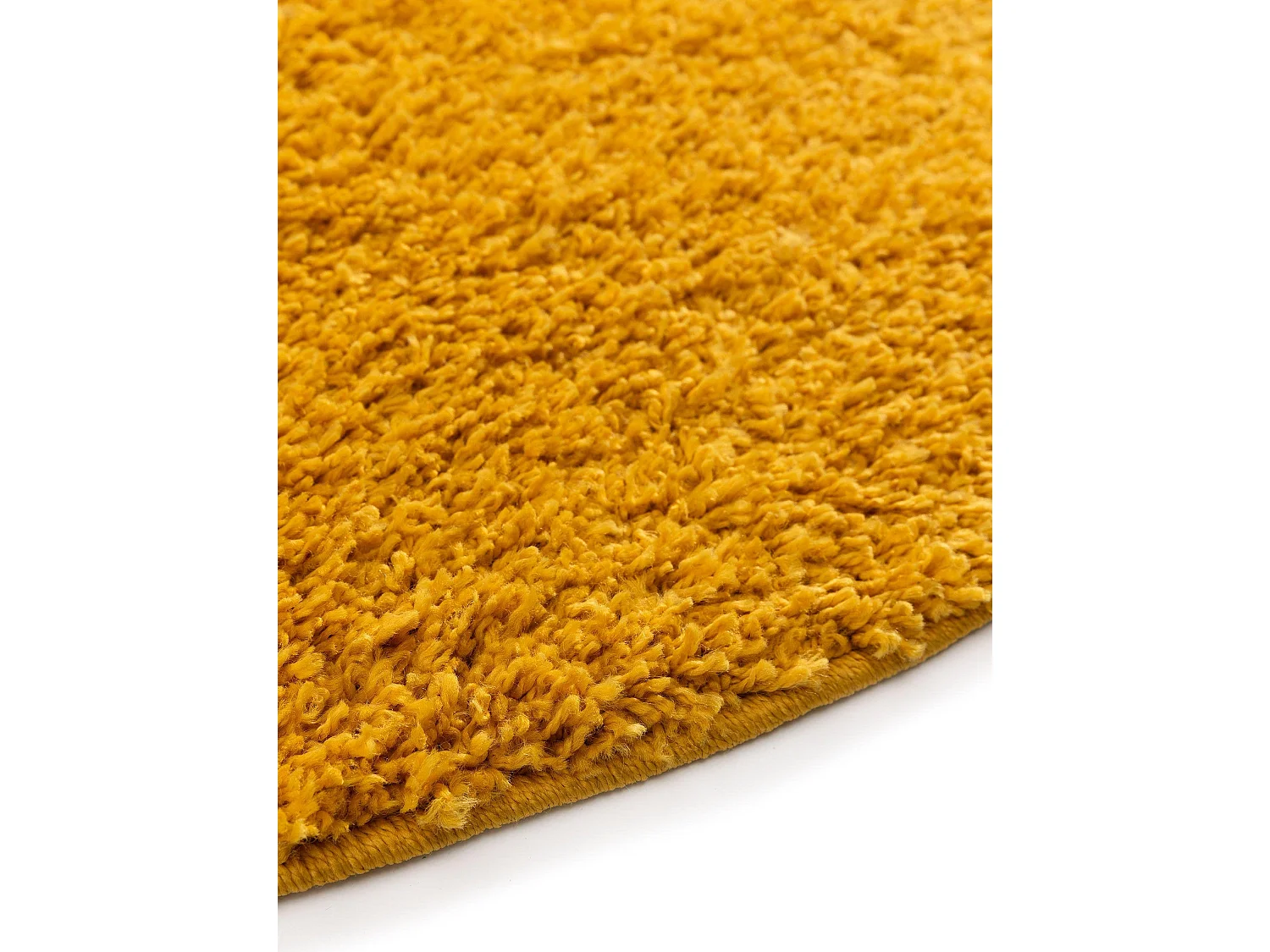 Tapis à poils longs Soho Jaune ø 160 cm rond