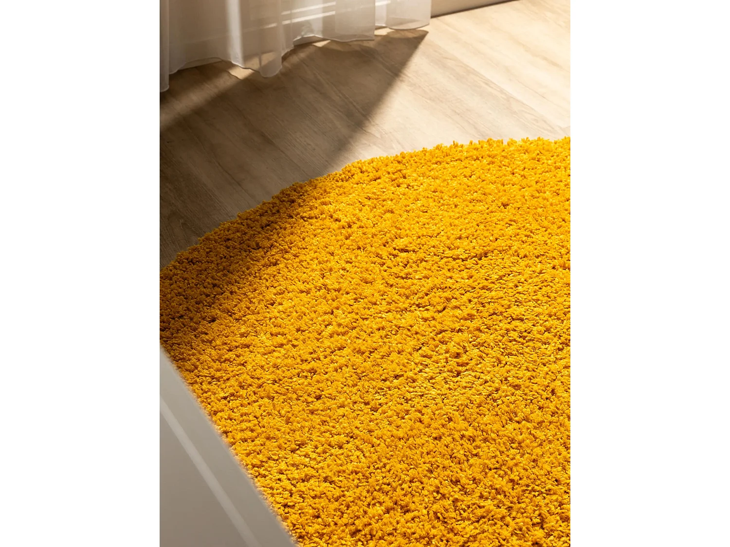 Tapis à poils longs Soho Jaune ø 160 cm rond