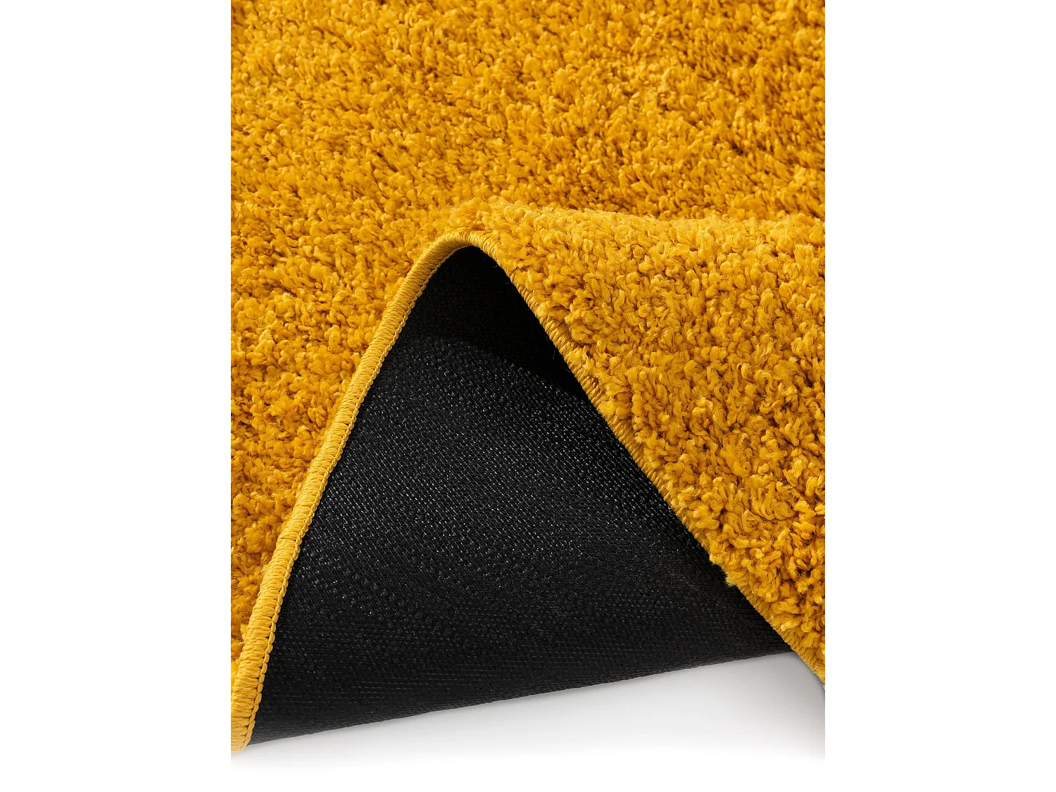 Tapis à poils longs Soho Jaune ø 160 cm rond