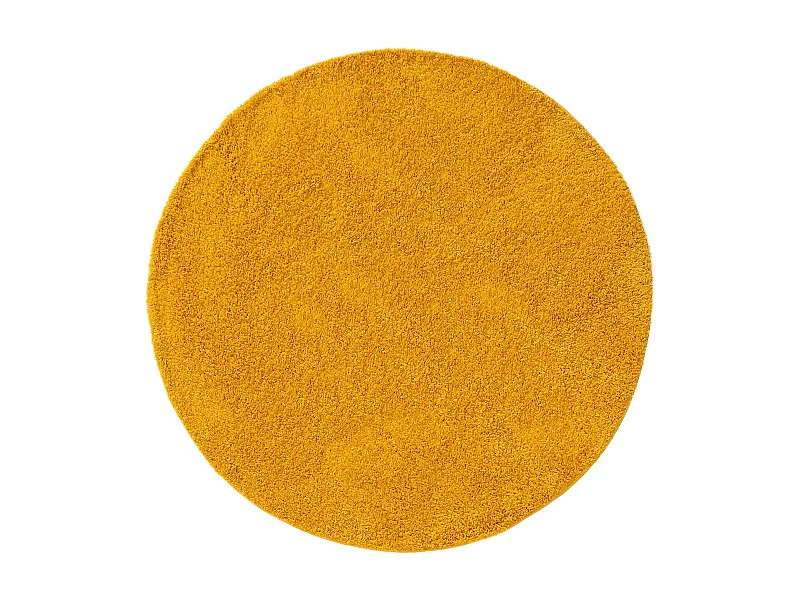 Tapis à poils longs Soho Jaune ø 160 cm rond