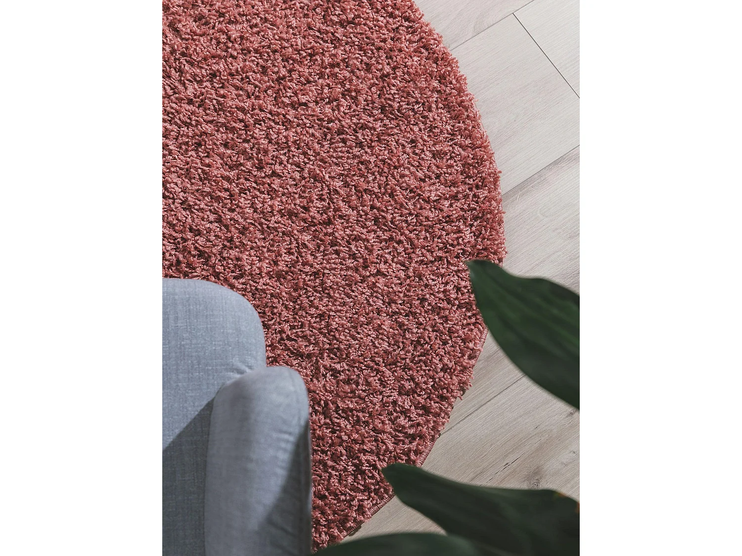 Tapis à poils longs Soho Rose ø 160 cm rond