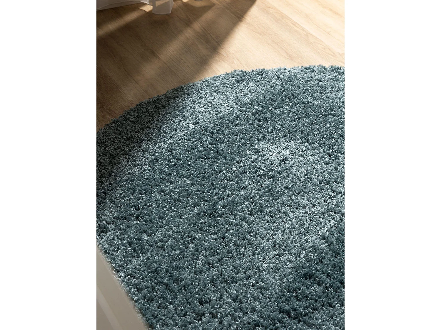 Tapis à poils longs Soho Bleu ø 160 cm rond