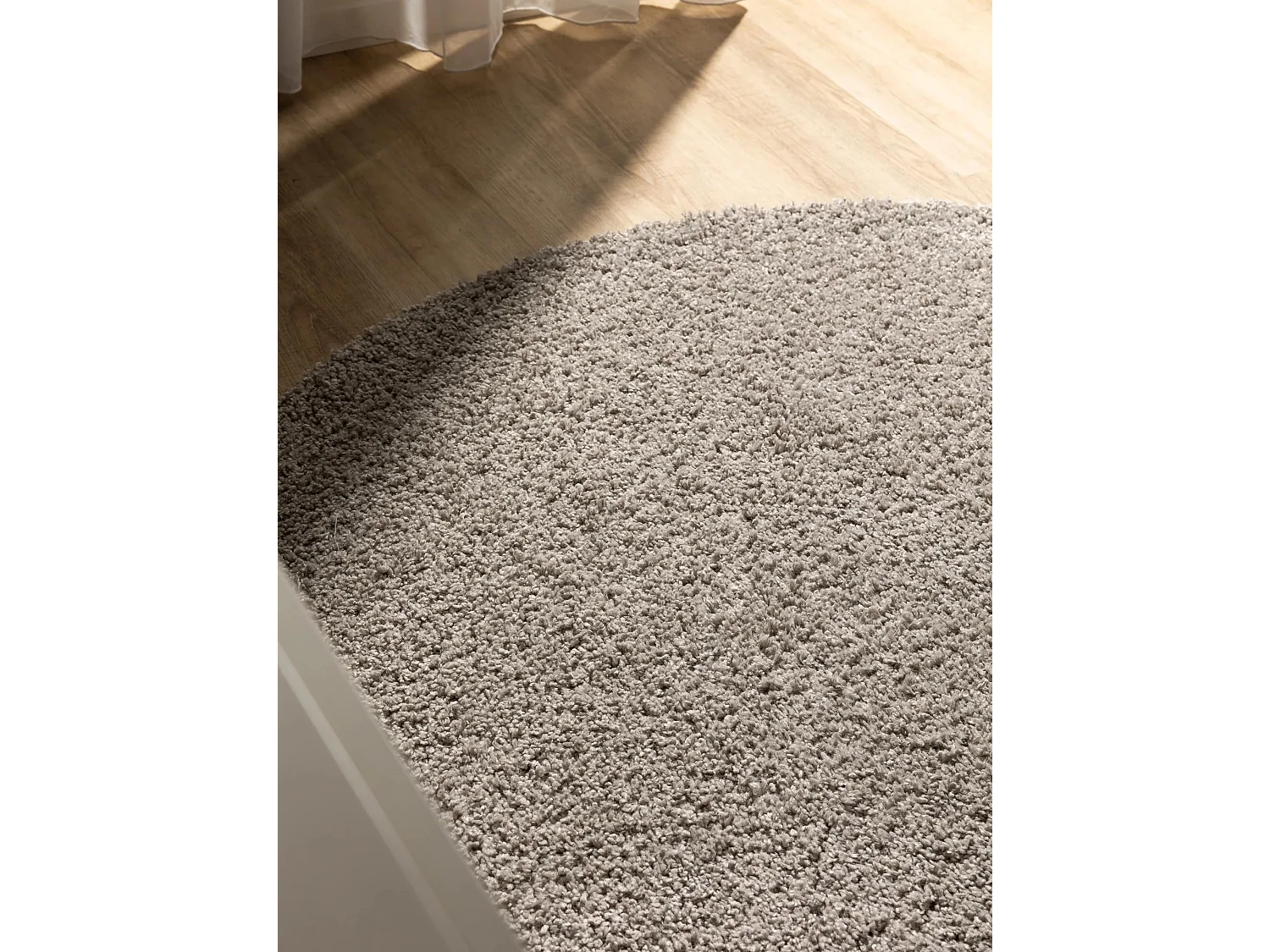 Tapis à poils longs Soho Gris clair ø 250 cm rond