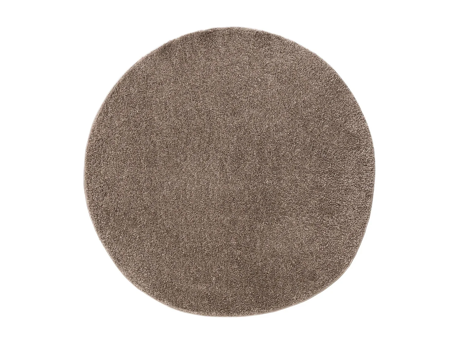 Tapis à poils longs Soho Taupe ø 80 cm rond