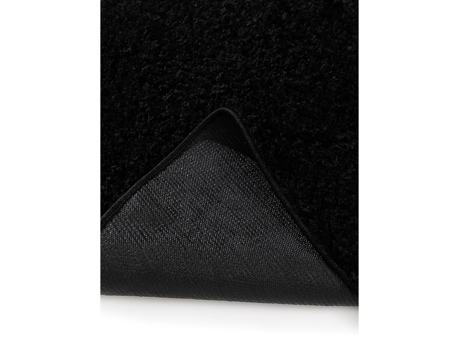 Tapis à poils longs Soho Noir ø 160 cm rond
