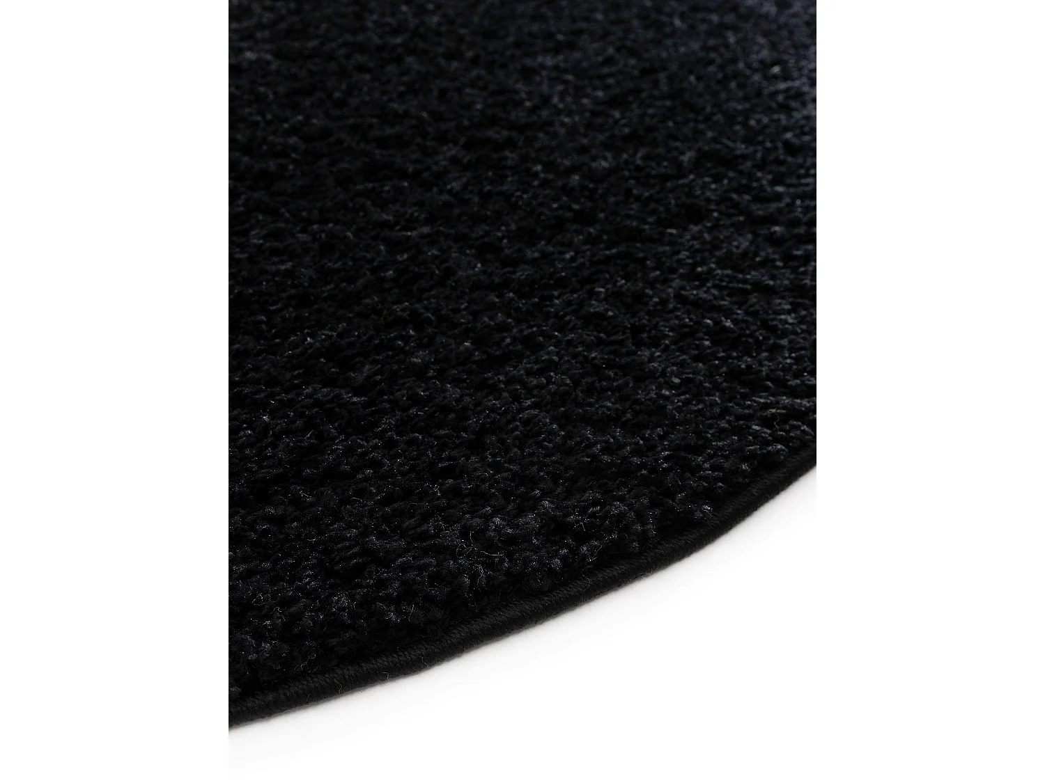 Tapis à poils longs Soho Noir ø 160 cm rond