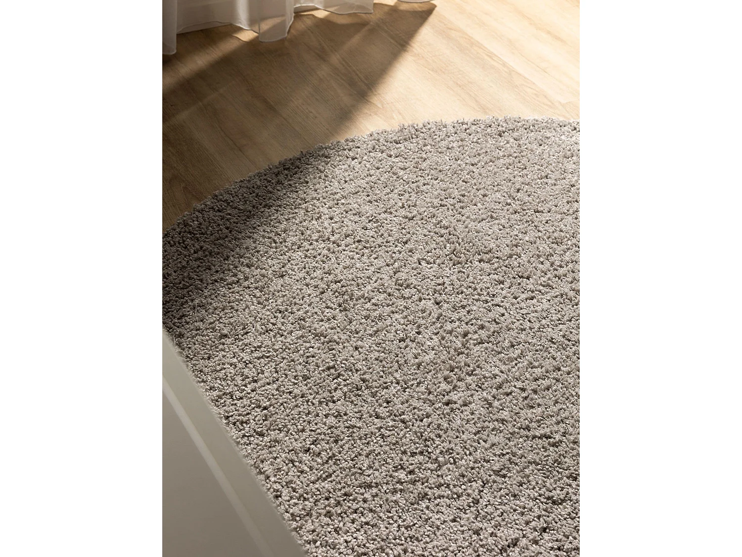 Tapis à poils longs Soho Gris clair ø 200 cm rond