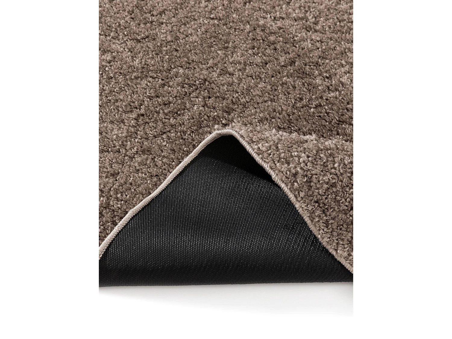 Tapis à poils longs Soho Taupe ø 120 cm rond