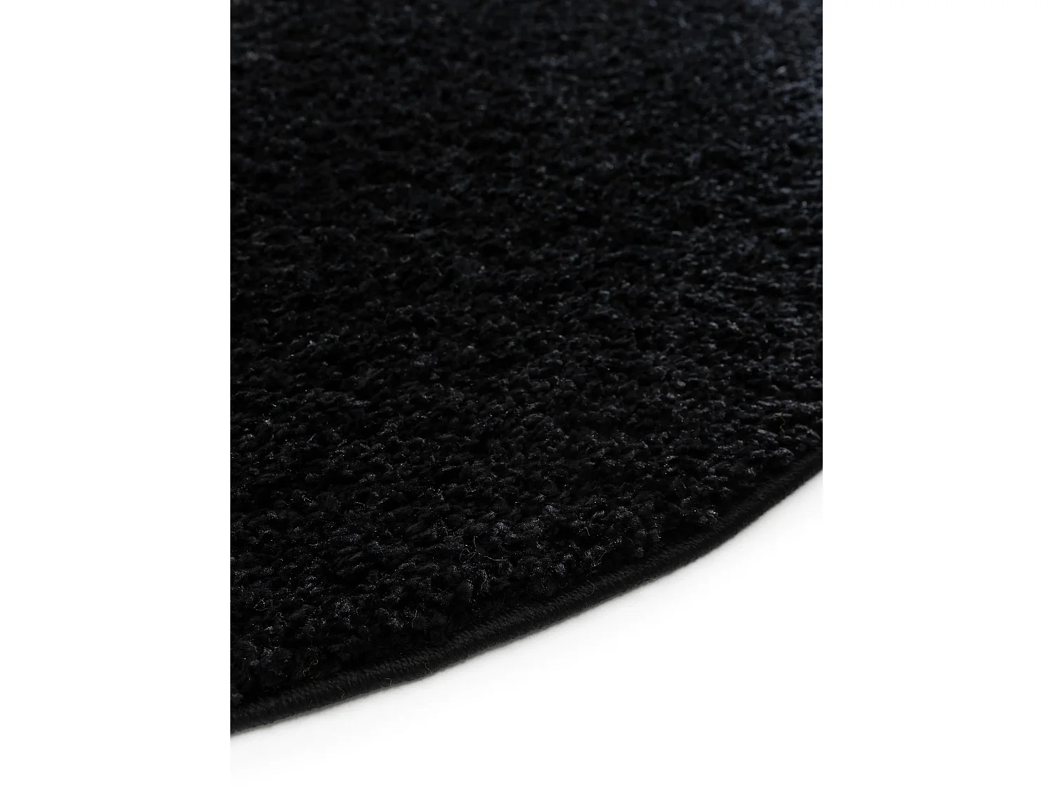 Tapis à poils longs Soho Noir ø 200 cm rond