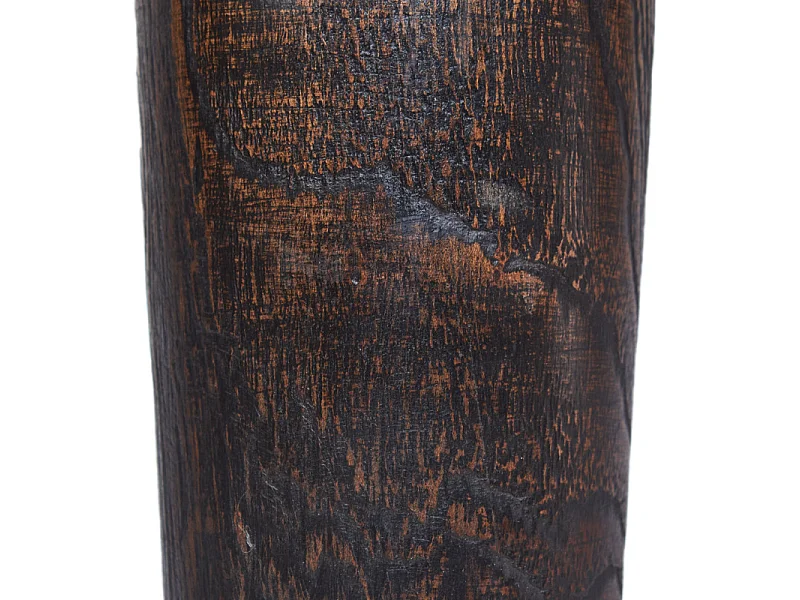 Vase décoratif 45 cm racine de bois de teck finition noire - GABRIELA