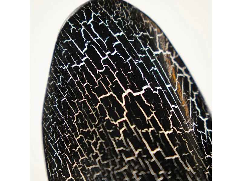 Statuette décorative 18 cm canard skieur noir en bois de teck – DONNY