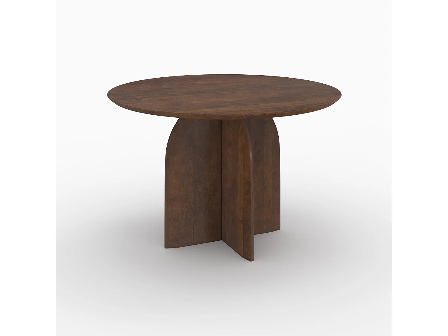 Table ronde en bois de manguier 4 places - Caïpi