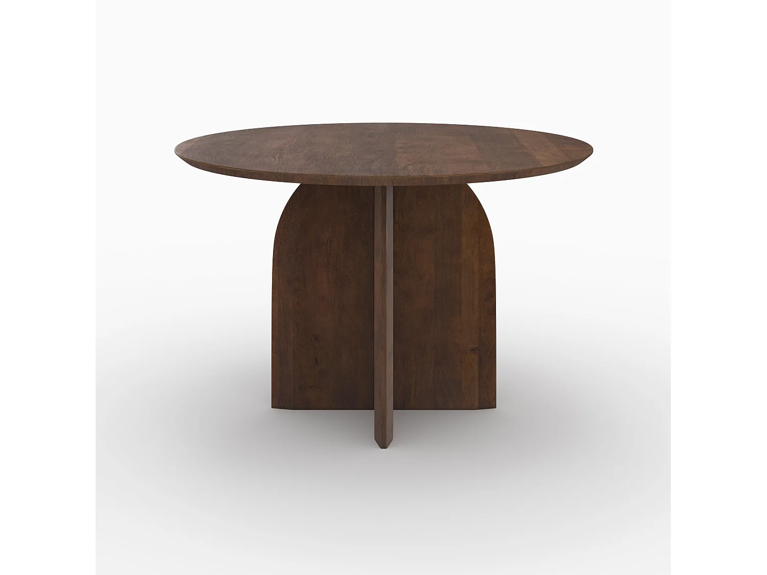 Table ronde en bois de manguier 4 places - Caïpi